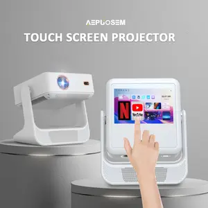 Aepuosem Touch Screen Projector Supports 4K, 800 ANSI Lumens with Auto Focus and Keystone Correction 3D DolbyAudio, WiFi 6 and Bluetooth 5.0 for Home Theater, Gaming, Outdoor Camping (HDMI/USB-C)
