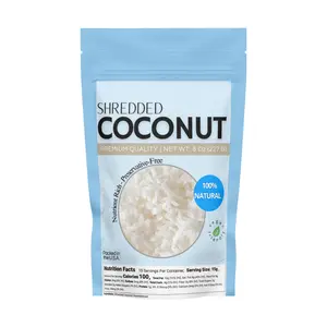 El Alebrije Shredded Coconut 8 Oz - Dried Unsweetened Shredded Coconut - Coco Rayado sin Endulzar | All Natural Healthy & Delicious Snack