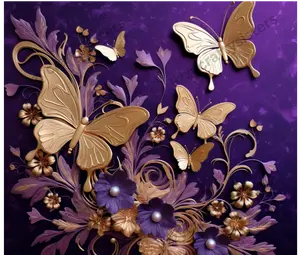 3D Butterfly sublimation tumbler Wrap Print