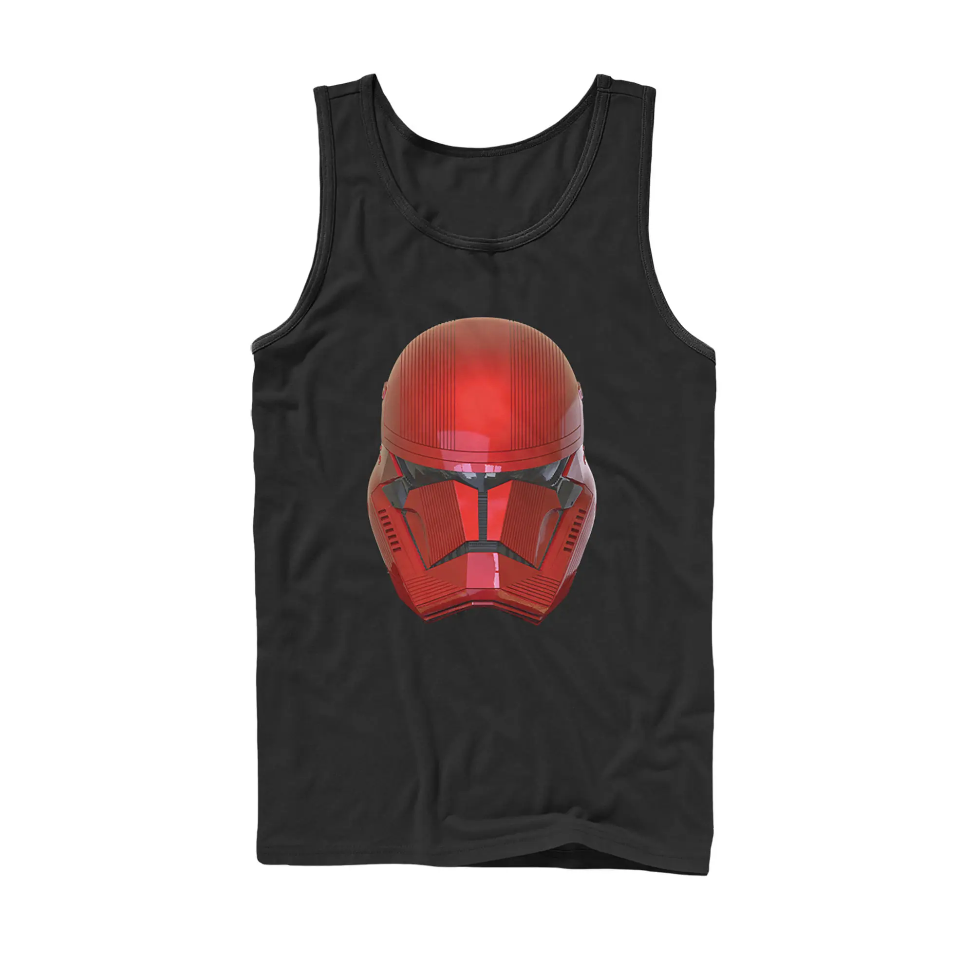 Men's Star Wars: The Rise of Skywalker Sith Trooper Helmet Graphic Tank Top, Casual Fashion Stylish Menswear Top, Sleeveless