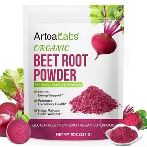 8oz Organic Beet Root Powder for Smoothies, Baking & Juice. Raw Beetroot Superfood & Natural Red Food Coloring (8oz, Non-GMO, Earthy Flavor