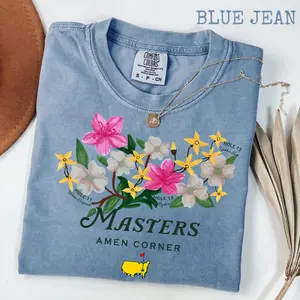 Comfort Color [SALE OFF 50%] Masters Amen Corner Golf TShirt, Soft Vintage T-Shirt, Masters Golf tee, Casual Menswear A5 Womenswear Top Fit Fit Fabric Cotton