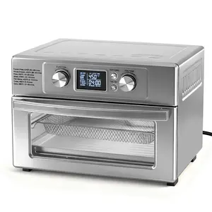 22-Liter 1800W Electric Air Fryer Oven with 6 Stainless Steel Heating Elements 450°F Max Temperature for Fast and Even Cooking