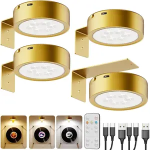 USB Rechargeable Light Over Picture Frame,  2600mAh  Operated Art Lights for Paintings  Gallery Wall Light with Remote Control LED  Spotlight for Accent Artwork Photo Museum