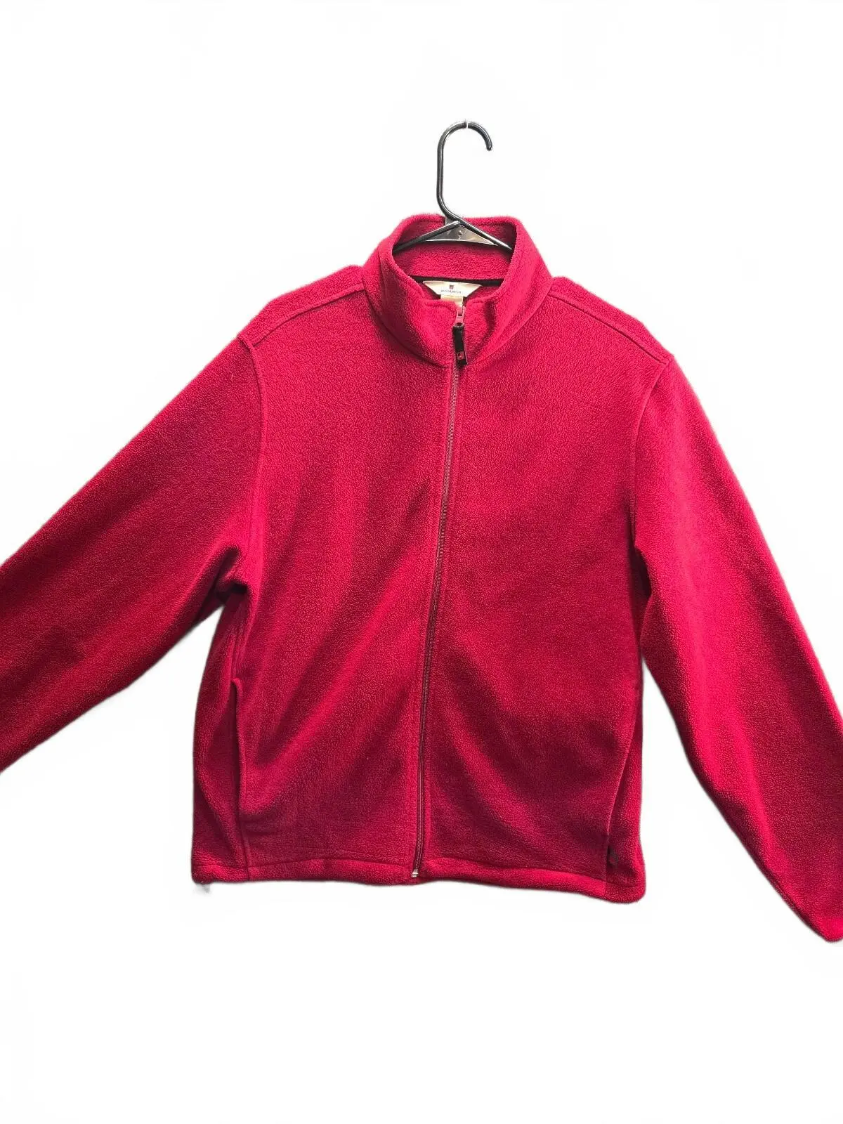 Woolrich Red Fleece Full Zip Fleece Jacket Size Large