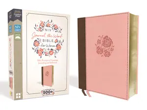 NIV, Journal the Word Bible for Women (Perfect for Note-Taking), Red Letter, Comfort Print: 500+ Prompts to Encourage Journaling and Reflection