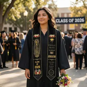 Personalized Graduation Stole Mexican, First Generation Graduation Stole 2026, Mexico Graduation Stole Class of 2026, Custom Grad Stole Graduation Stole