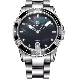 Granton Women's 'Influence' Diamond Accented Swiss Quartz Bracelet Watch