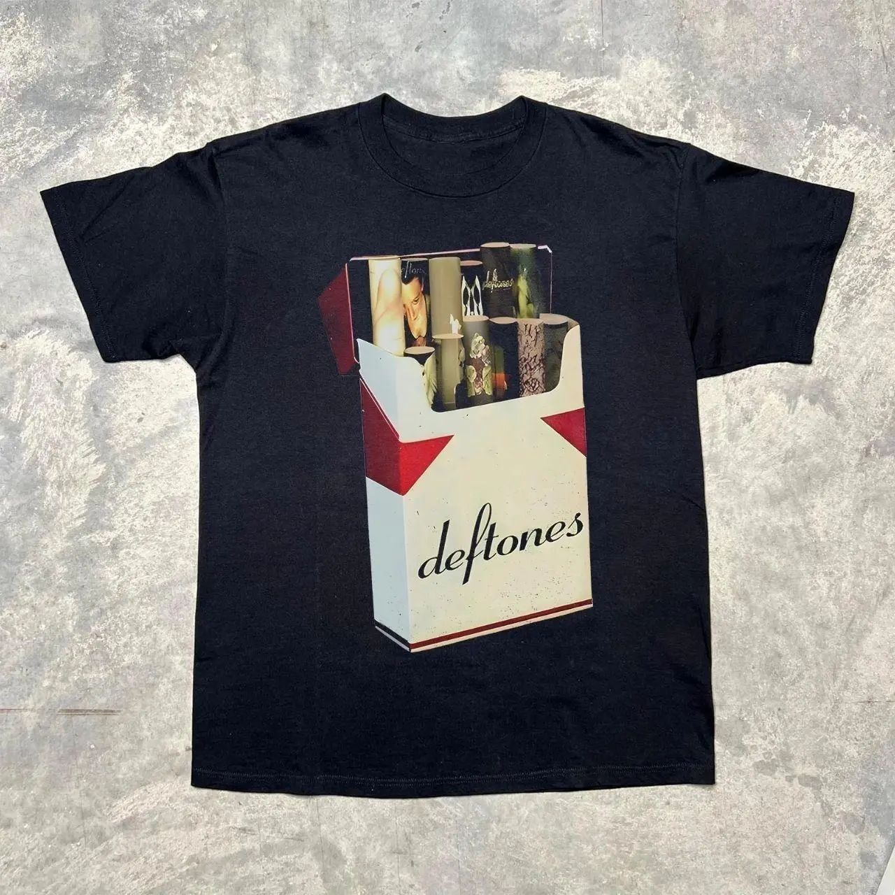 Retro Deftones Tour Rock Music Band Album Black Unisex T-shirt