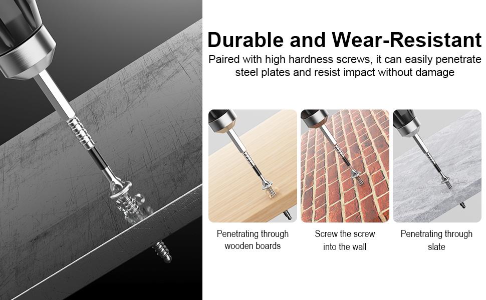 24/18/12/6Pcs  K5 Anti Slip Impact Driver Bit Set Magnetic Screwdriver Bits High-Magnetic Anti Slip Drill Bits for Power Tools Strong Durability for DIY Home Repair & Woodworking Projects