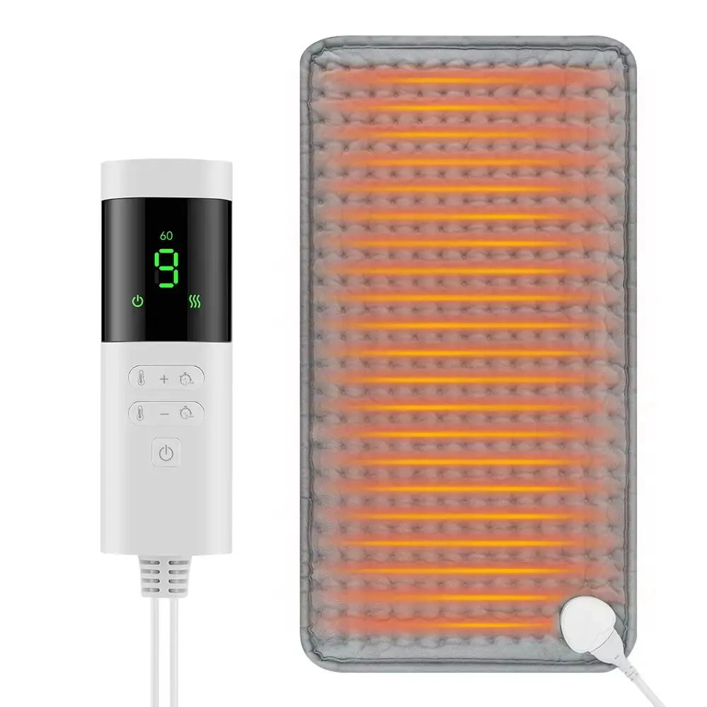 JOYTUTUS Rechargeable Physiotherapy Heating Pad - 9-Speed Temp Control, Timing Function, Remote - 30x60cm Electric Heat Compress for Shoulder, Neck Relief - Household Multifunctional Blanket with Soothing Muscles Effect