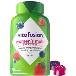 Vitafusion Women’s Sugar Free Daily Multivitamin Supplement, Keto Diet Friendly Adult Gummy Vitamin for Energy, Bone & Immune Support*, 90 Count