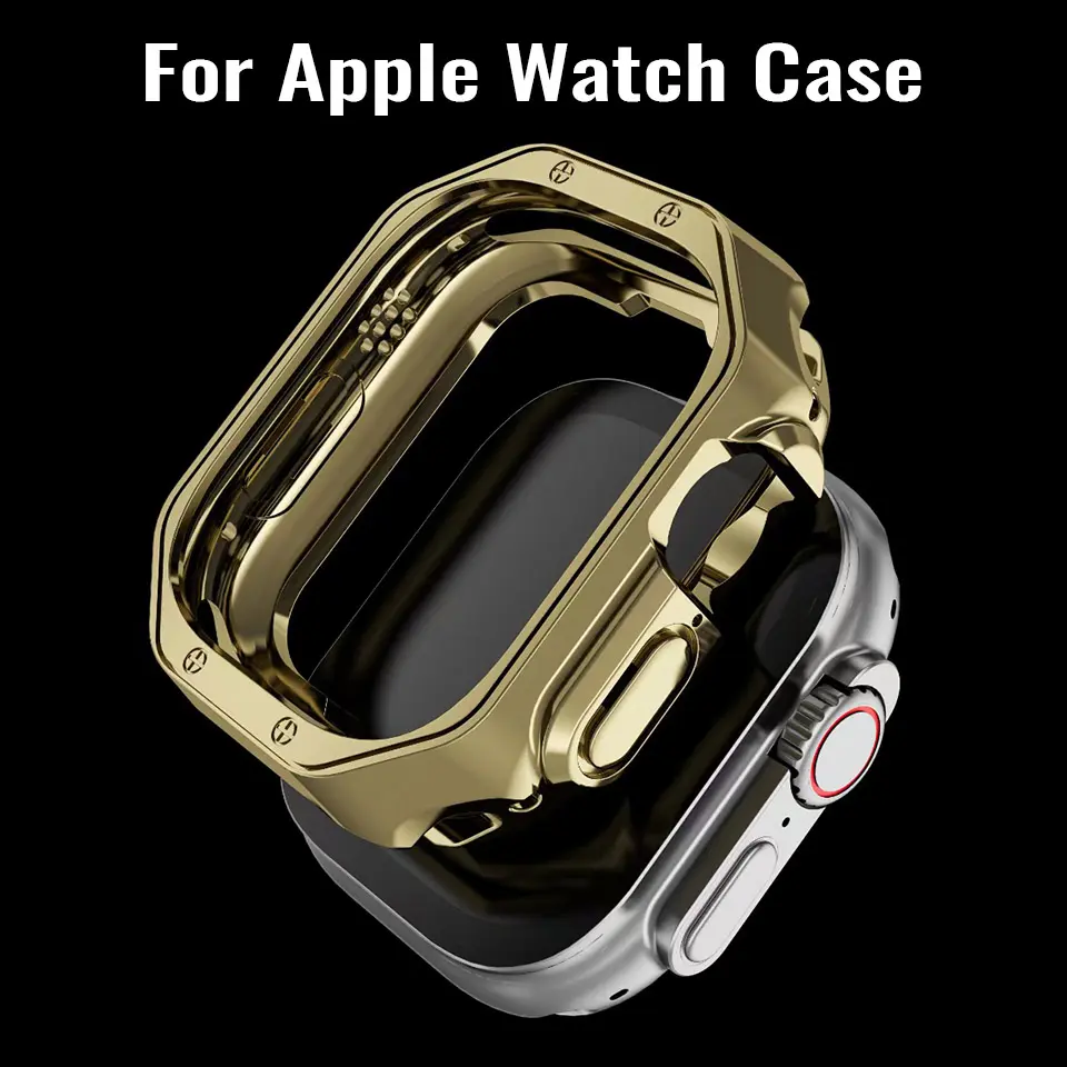Protective TPU Cover Case for IWatch Series 10 9 8 7 6 5 SE Ultra Screen Protector for Apple Watch Case 49mm 46mm 45mm 44mm 42mm Smartwatch Accessories Wearable Tech Accessories