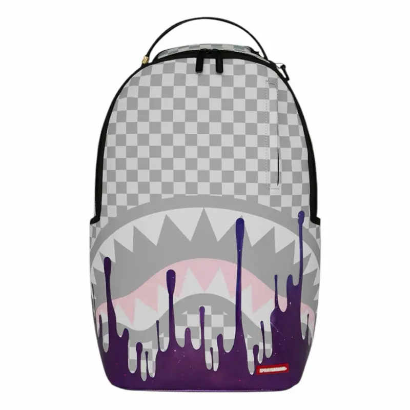 SPRAYGROUND PURPLE DRIP SHARK CENTRAL BACKPACK