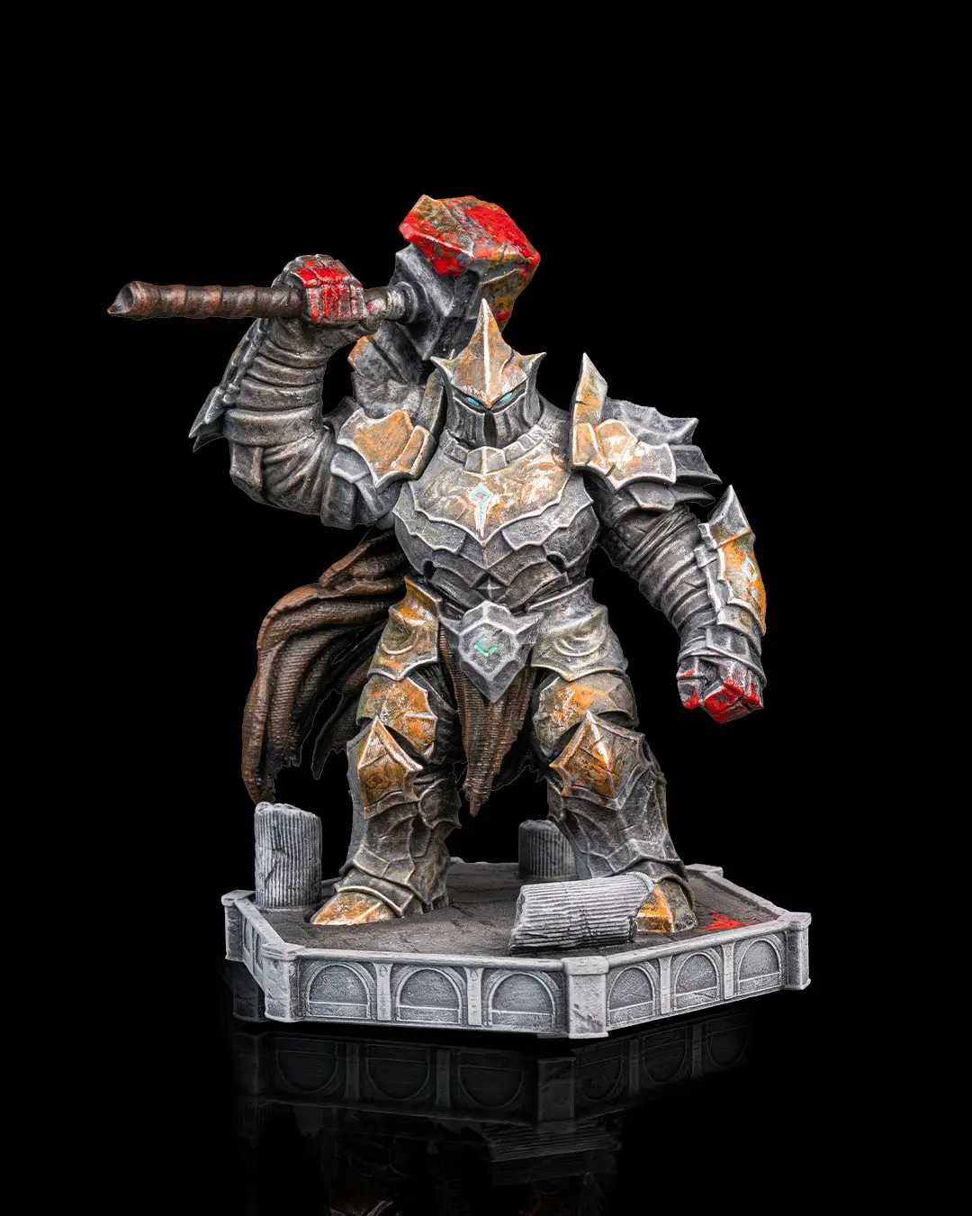 Warden Golem 3D Resin Statue - Handmade Hyper-Realistic 3D-Printed Collectible Figurines for Gamers, Paintable Mini Tabletop RPG Minifigure, Rise of the Forge Home Decor, RPG Inspired Lifestyle Gift, Diy Crafts