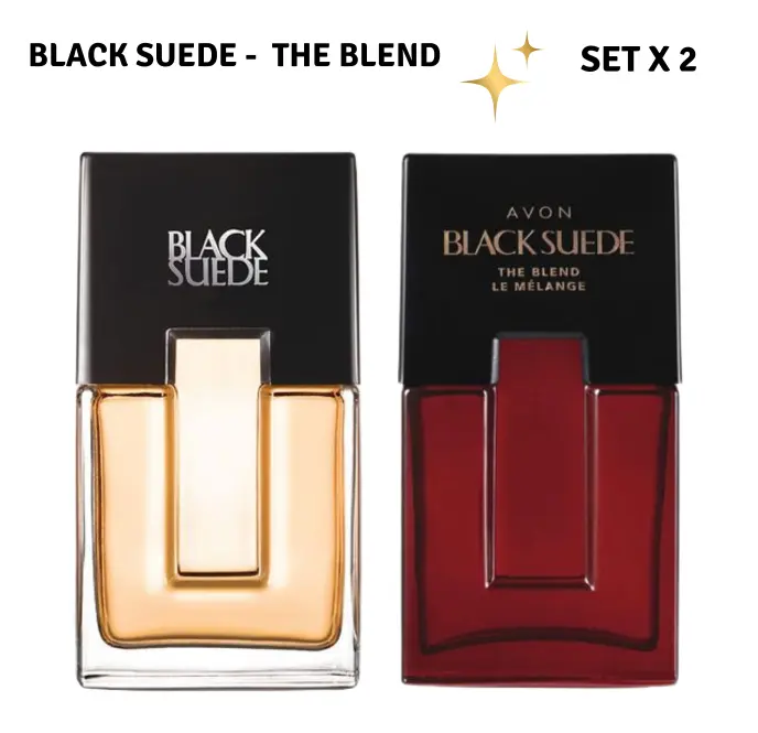 Avon Black Suede & Black Suede The Blend Set | 2-Piece Fragrance Collection for Men