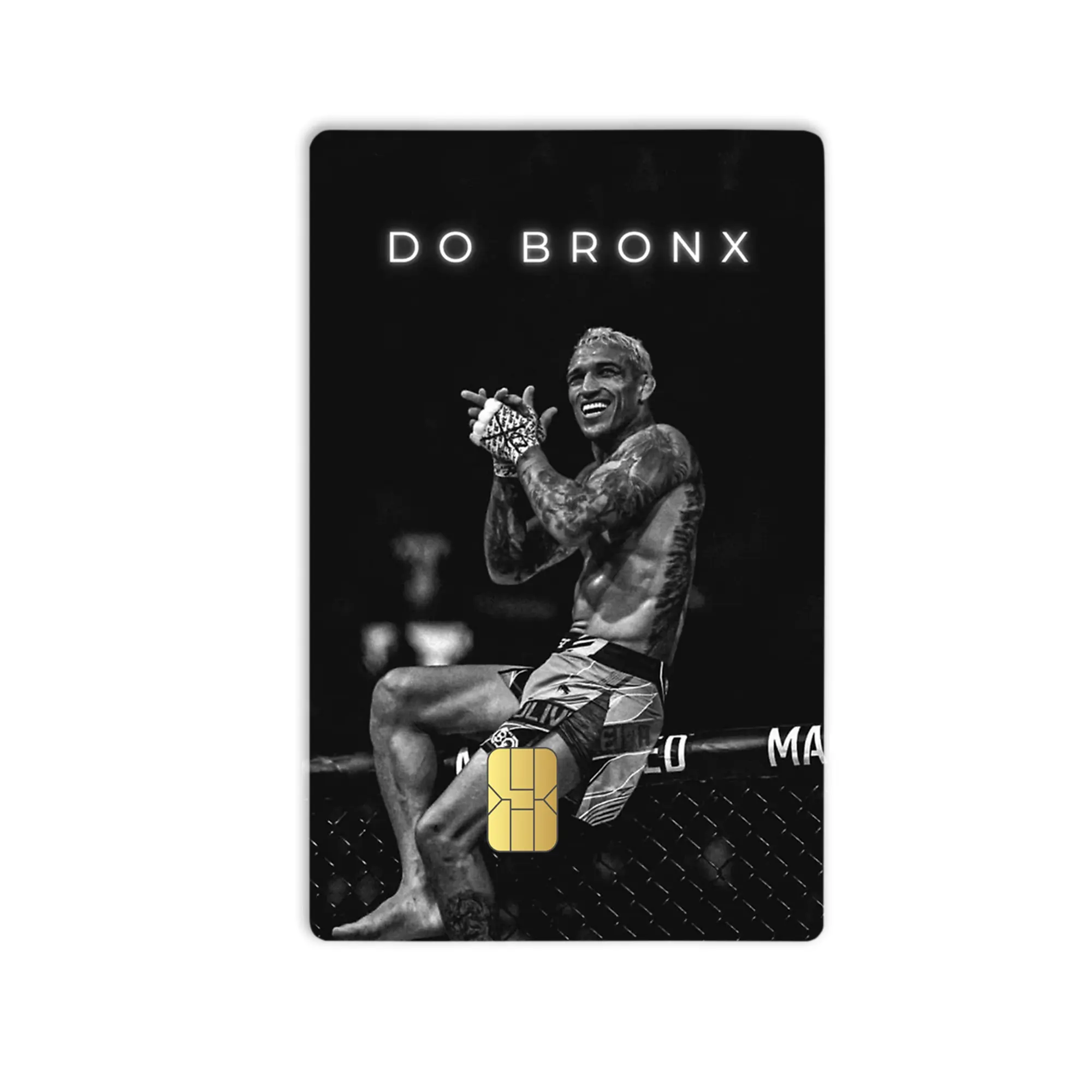 Do Bronx UFC Card Skin, MMA Fighter Fans Gift, Charles Oliveira Boxing Vinyl Card Sticker