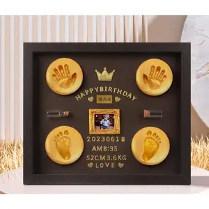 Capture Tiny Miracles! Baby Handprint Footprint Memorial Frame