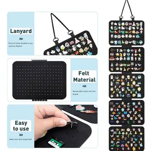 Wall-Mounted Jewelry Organizer Set, Felt Display Tray & Pin Storage Bag, Earring Holder Rack, Decorative Accessory Organizers for Home Decor