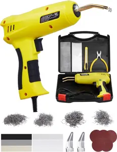 VEVOR Plastic Welding Kit, 220W Plastic Welder Gun with 800PCS Hot Staples & 56PCS Welding Rods, Professional Hot Staple Welding Gun with LED Light, Carrying Case for Kayak, Toys, Car Bumper Repair