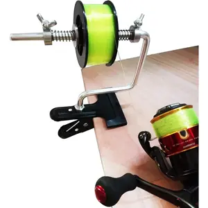 Silver Fishing Line Spooler Reel Winder Spool Tackle Spooling Station Winding System Ultimate Line