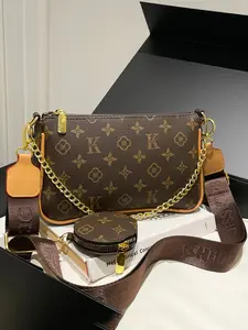 Classic Two-In-One Mahjong Bag 2026 New Trendy Versatile Vintage Bag, Floral Underarm Bag, Single Shoulder Crossbody Chain Bag, Casual Trendy Bag