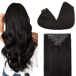 Berris Hair Design 2026 New Style Invisible PU Clip‑in Human Hair Extensions, Protective Styling, Lightweight Without Pressure, Reusable Hair Extensions, Suitable for Black Women