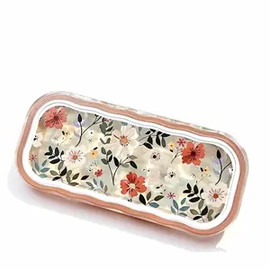 Clear Anti-Pressure Retro Glasses Case - Full Screen Floral High-Value Portable Glasses Storage Box, Unisex (Halloween & Christmas Gift) Sturdy