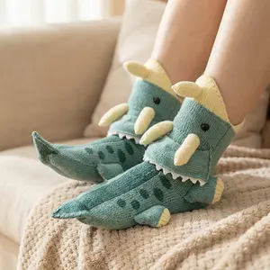 BOFFWAM Animal Knit Socks, Cute Plush Fuzzy Socks for Women Men, Novelty Animal Paw Socks, Soft Warm Cozy Slipper Socks, Cute Cartoon Socks, Funny Socks Gift for Teens Adults, Home Lounge Sleeping Socks, Kawaii Animal Socks