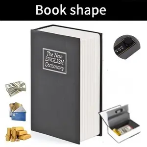 Book-Shaped Mechanical Password Safe with Hidden Single Storage Space for Cash, Jewelry, Passport Valuables (Kitchen Hidden Space Storage Accessory)