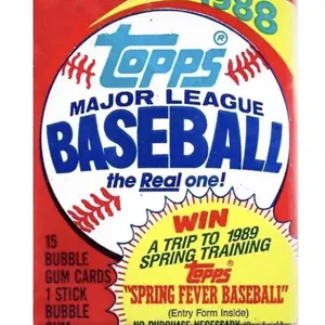 Topps major league Baseball 1988 Wax Pack