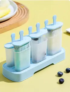6-Piece Popsicle Molds Set – BPA-Free Easy Release Ice Pop Maker for Homemade Ice Cream, Frozen Treats & Healthy Popsicles (Blue)