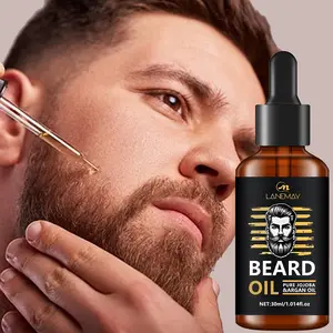30ML Men's Beard Oil with Jojoba and Moroccan Oil, Nourishes and Softens Beard, Long-Lasting Hold and Flexibility for Men