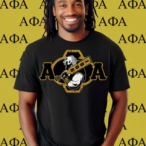 Alpha Phi Alpha T-shirt. Alpha 1906 Fraternity Apparel. Ice Cold Brothas, The Oldest & The Coldest, Men of Distinction.