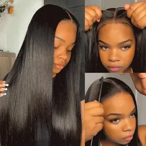 ISEE HAIR Wear Go V5 Straight Glueless Human Hair Wigs 6*4 HD Lace Closure Wigs & 9*6 M-cap Lace Front Pre Plucked Tiny Knots Glueless Human Wigs Beginners Friendly   Vacation Hair #Summervibes#ISEECrochetNewArrivals