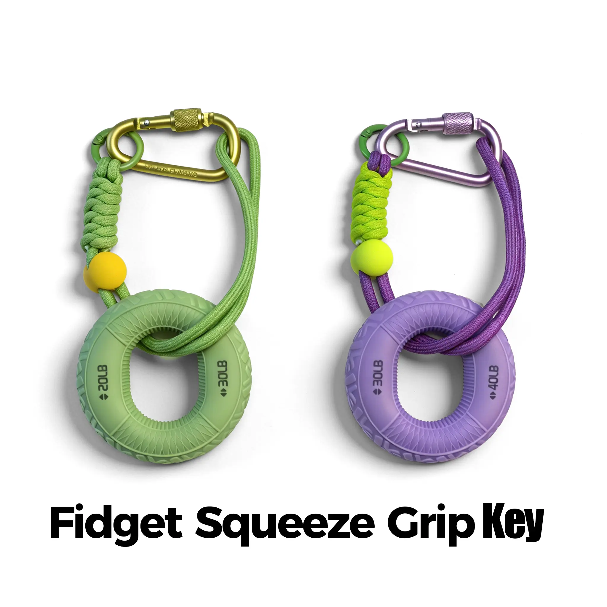 Fashion Silicone Unisex Sensory Fidget Keychain - Aesthetic Key Charm, Stylish Everyday Stress Relief Tool, Hand & Finger Training Toy, Bag Accessory