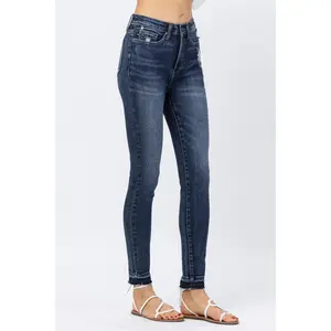 Judy Blue High Waist Skinny Fit Dark Blue Tummy Control Jeans