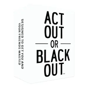 Act Out or Blackout Charades Do or DrinK Party Card Game with Over 350 Cards for Crazy Acts and Wasted Nights