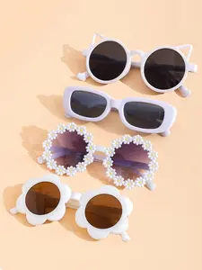 4 Piece Fashion Glasses Cute Baby Children Eyewear, Back-To-School Gift for Kids, Stylish and Adorable Eye Wear for Toddlers