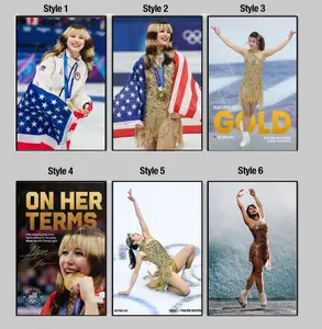 Alysa Liu Poster Unframed, 2026 Ice Skater Wall Art, Alysa Liu Skating Print, Sports Decor, Fan Gift, USA Female Skater Print, Modern Sport Print, Home Decor