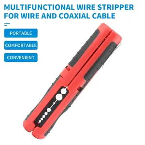 Pen-Style Cable Stripper for Network Cables, Electrical Cables, and Coaxial Cables — Multifunctional Cable Stripping Tool multi-functional pipe wrench