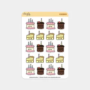 "Cakes" Stickers