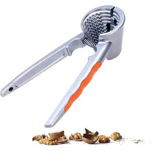 1 Pack Nut Crackers for All Nuts Heavy Duty Walnut Cracker with Non-Slip Handle Pecan Crackers Tools Funnel Walnut Pliers Nutcracker Pecan Walnut Plier Clip Tool