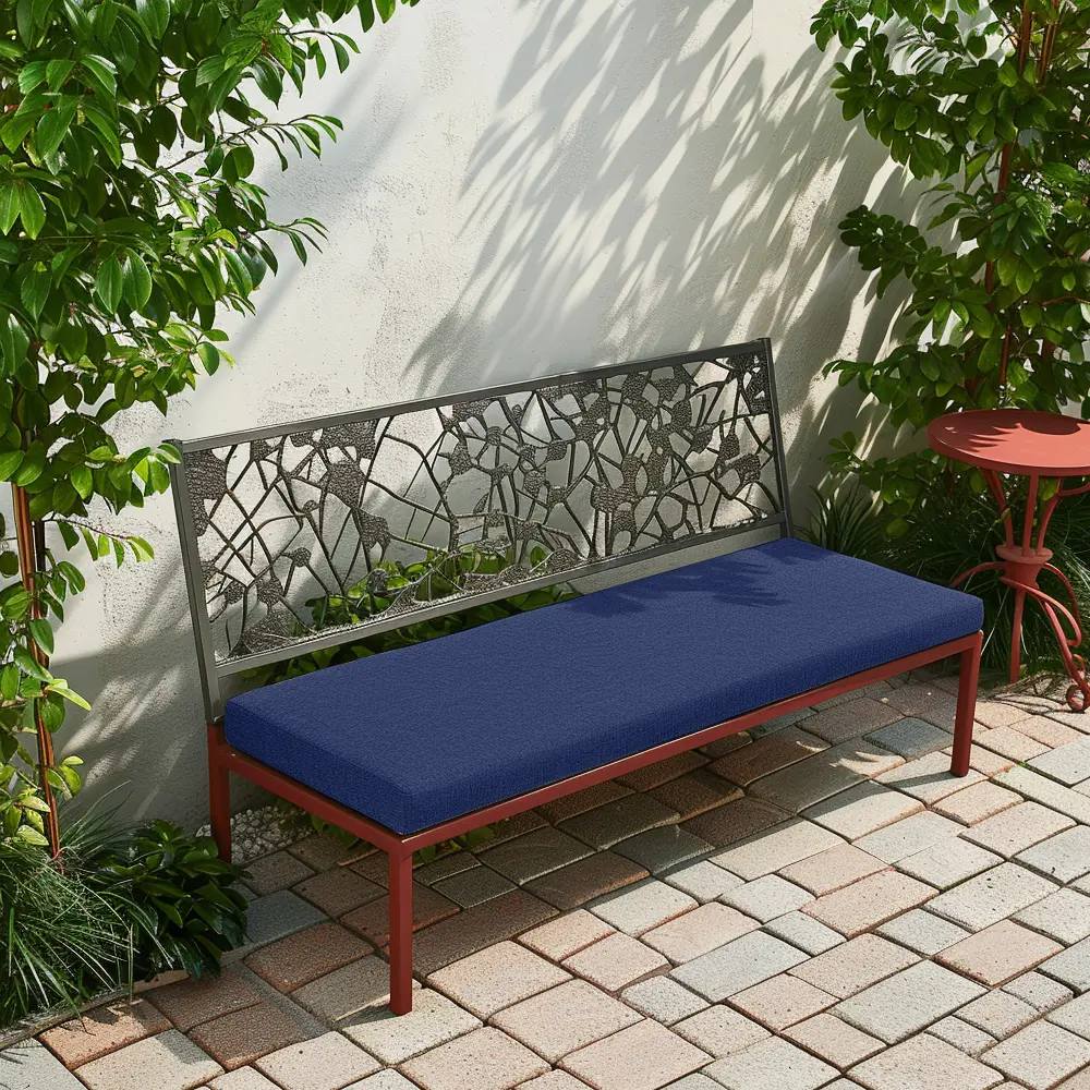 High-Density Linen Fabric Chair Cushion - Durable, Removable Sofa Cushion with Classic Geometric Print Cover, Metal Zipper for Indoor-Outdoor Furniture Use, Durable Cushions