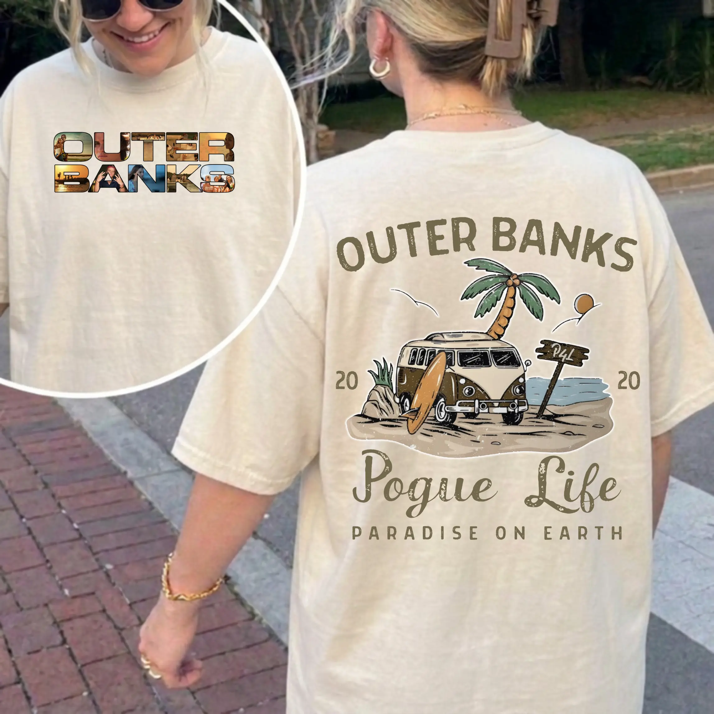 Outer Banks Pogue Life Vintage Graphic T-Shirt | Retro Beach Vacation Unisex Oversized Summer Tee, Movie Fan tee, Trending Shirt for women and men, MADE IN USA