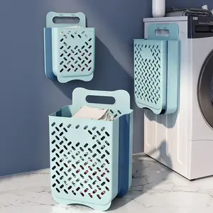 Folding Multipurpose Use Laundry Basket - Plastic, Versatile Design for Laundry, Storage, and More