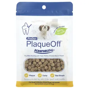 ProDen PlaqueOff® Scoopables, For Small & Medium Breed Dogs, Hickory Smoked Bacon, 5.5 oz (157.5 g)