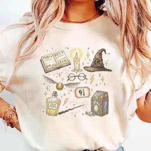 Comfort Colors Wizard World Shirt Fantasy Graphic Tee, Hp Fan Gift