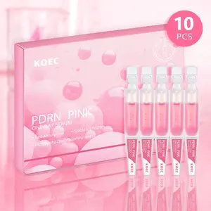 Salmon Dna Pdrn One Day Serum, Pink Peptide SkincareAmpoule for Face, Collagen, Glutathione, Hyaluronic Acid