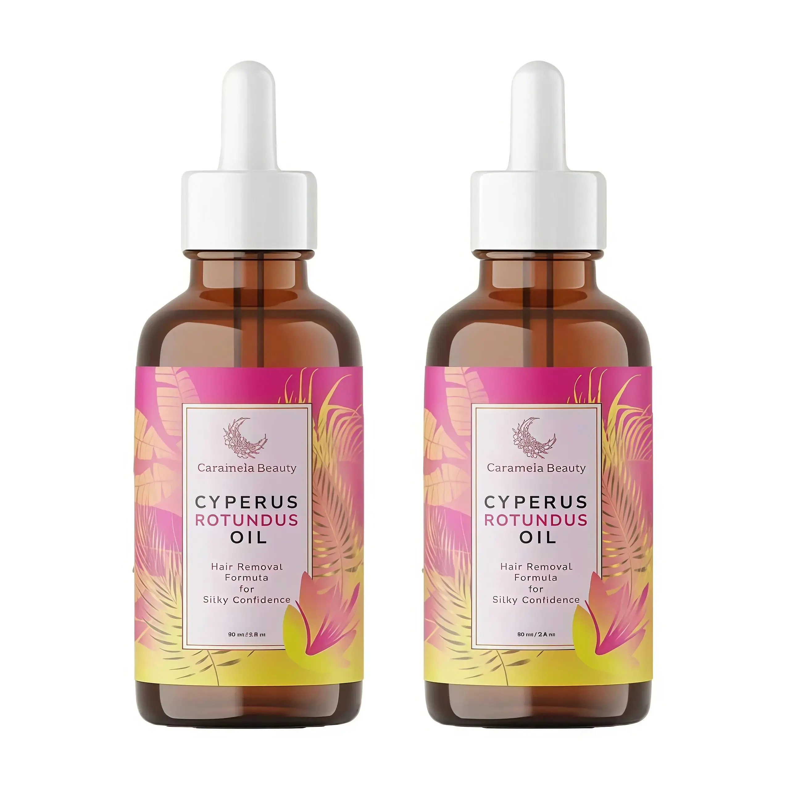 Caramela Beauty Cyperus Rotundus Oil, 60ml After-Shave and Post-Wax Moisturizer, Botanical Body Oil with Jojoba, Rosehip and Sweet Almond Oils for Silky Smooth Skin, All Skin Types